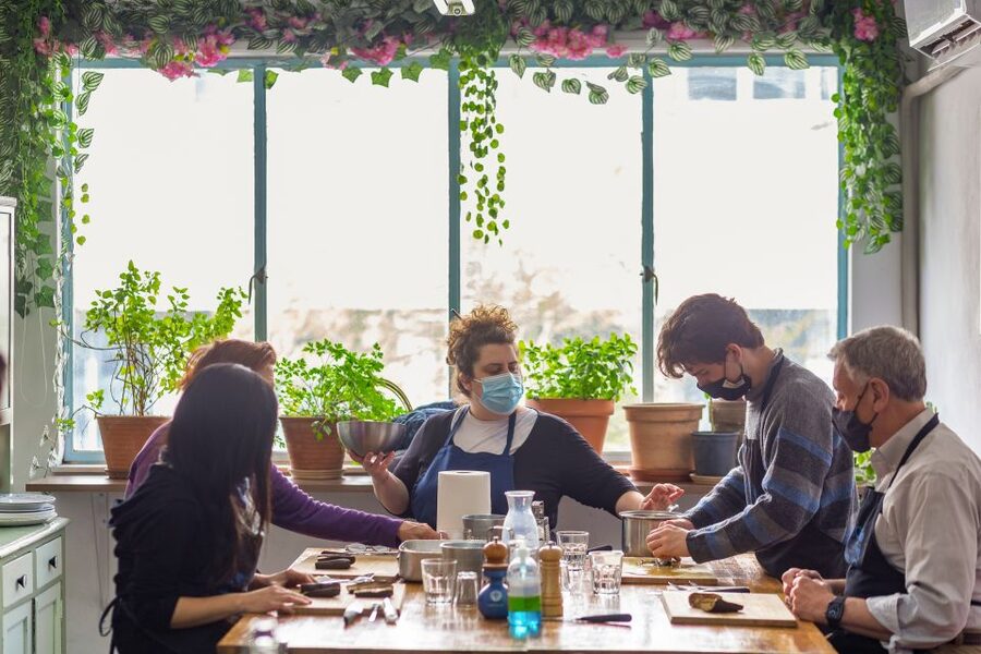 Athens: Food Market Visit and Cooking Class with Wine - Value at $81 per person
