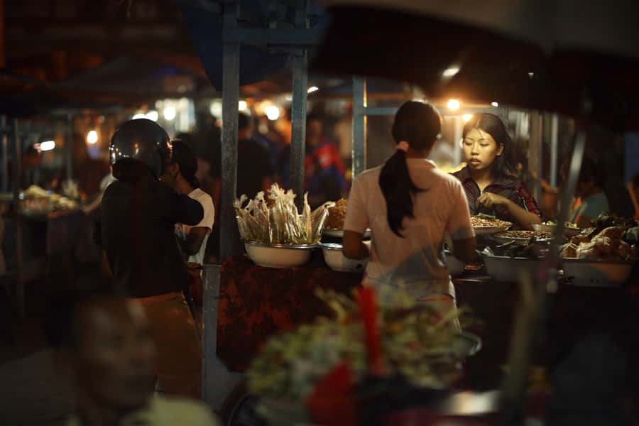 Bali: Authentic Culinary Street Food Experience Tour - Gianyar Night Market after sunset