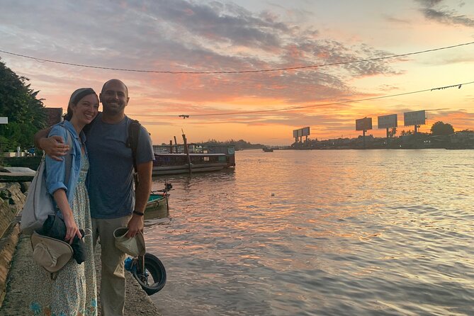 Boat tour on Mekong river see the sunset, small canal, Vegan dinner, street food - Key points at a glance