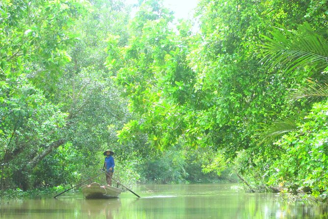 Boat tour on Mekong river see the sunset, small canal, Vegan dinner, street food - Guide style and group size