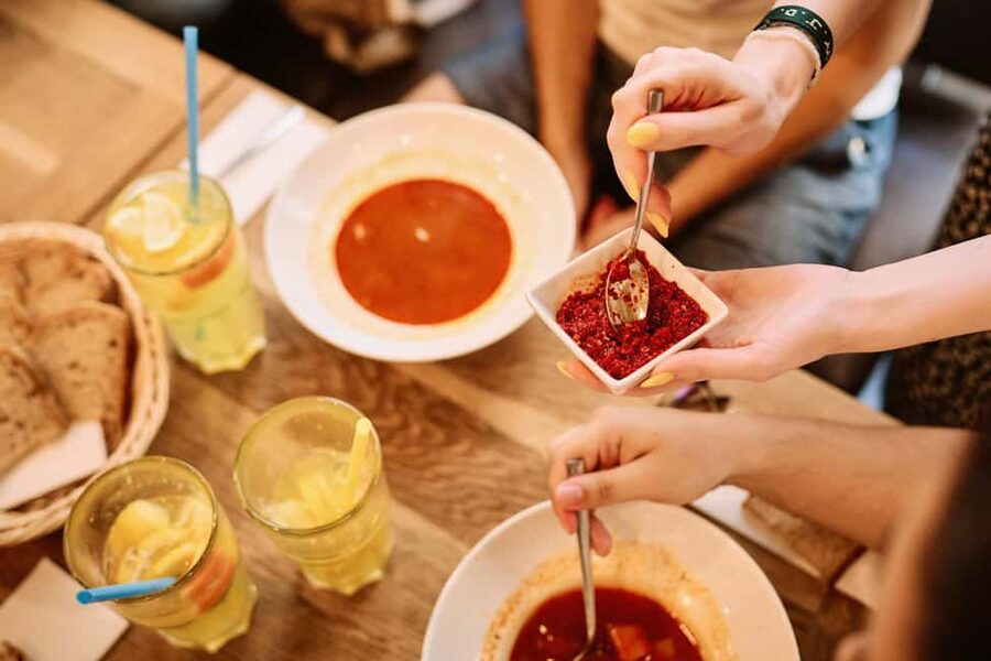 Budapest: Guided Street Food Tour with Sweet Wine - Soup first, with a taste of everyday Hungarian cooking