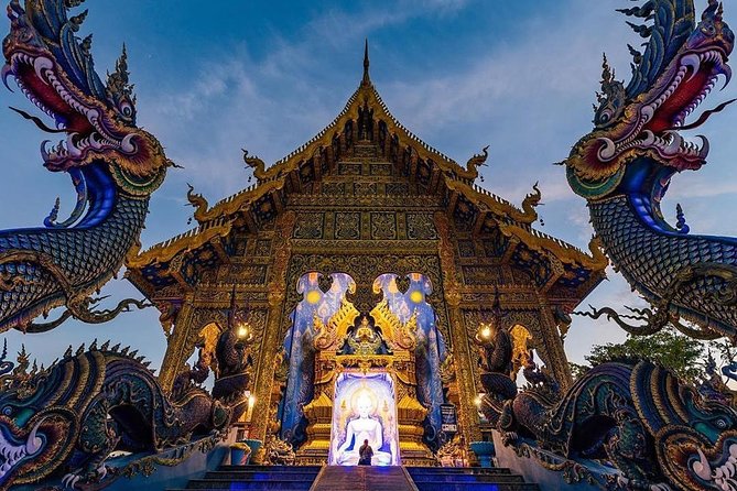 Chiang Rai Food & Night Market Walking Tour with Local Host - Wat Rong Seur Ten, the Blue Temple