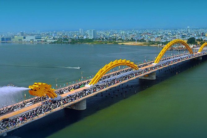 Da Nang by Night from Hoi An: Seafood dinner, night market and cruise trip - Da Nang’s bridges by motorbike