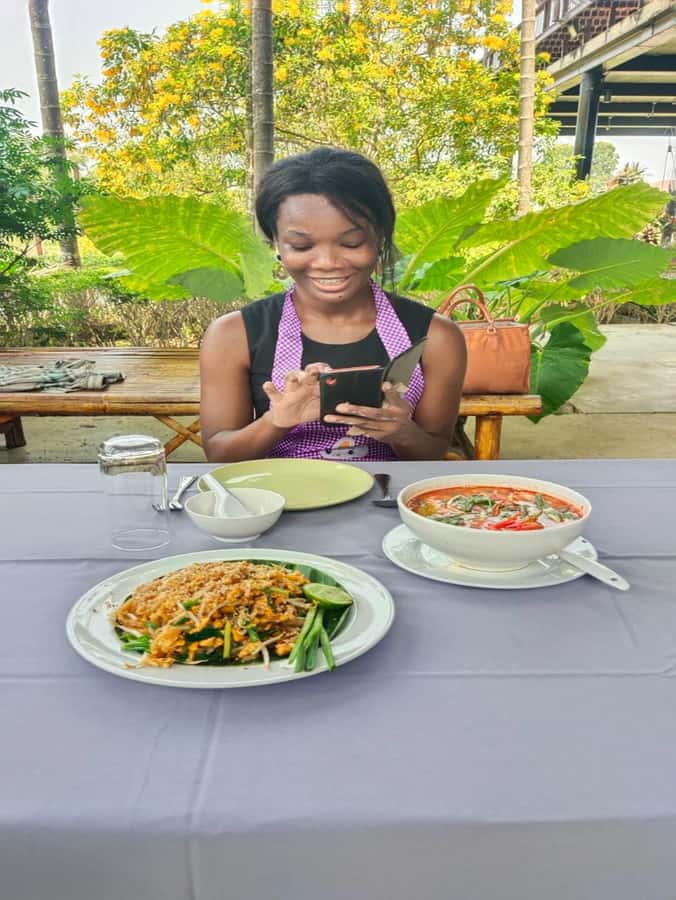 Dinner from cooking class & enjoy local night market - Walking through the Phuket night market