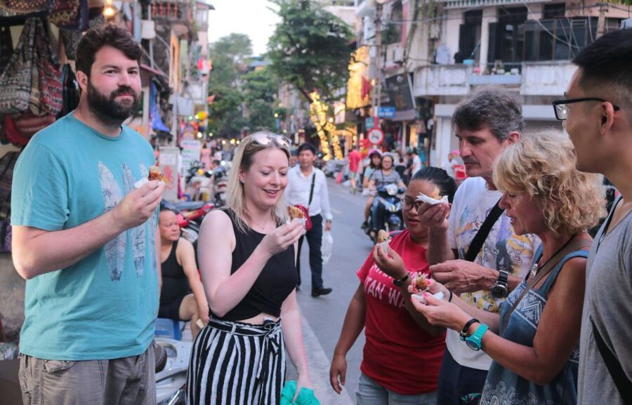 Discover Hanoi's Street Food by Night & Mini Class Coffee - What the evening schedule feels like