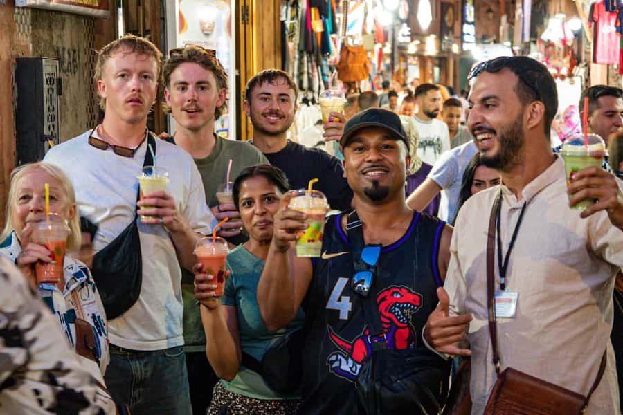 Discover Marrakech Street Food with a Local Guide - Raïb, fresh juice, and the final sweet notes