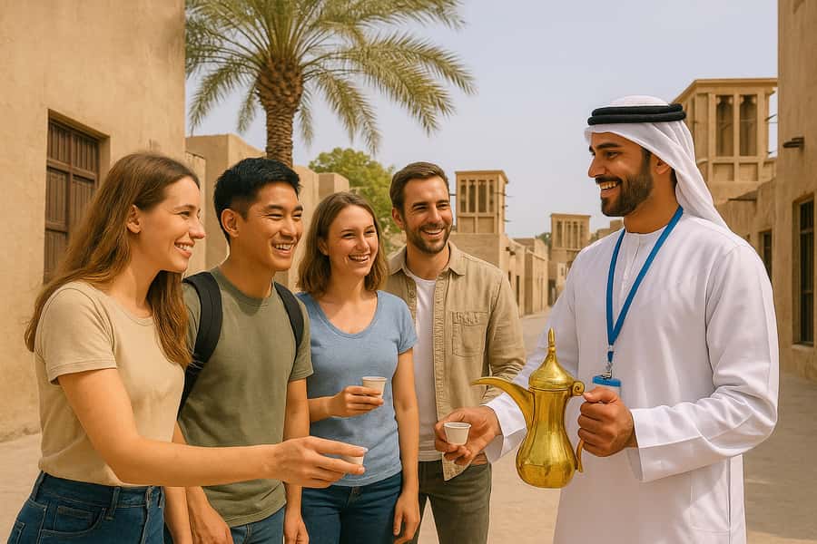 Dubai.Discover Old town,Markets,street food,Abra &Museums - Arabic coffee, local customs, and old houses