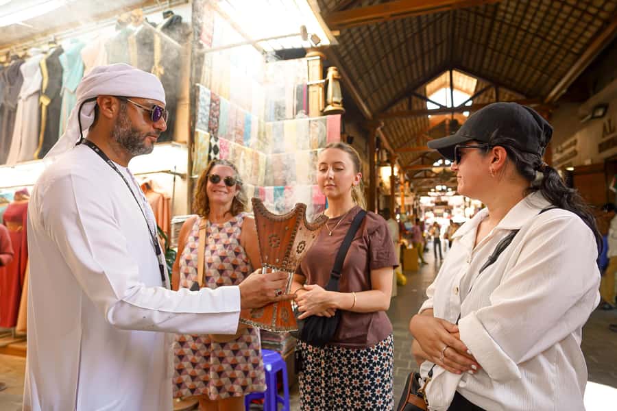 Dubai: Old Town, Street Food, Creek, Souks, & Emirati House - Crossing Dubai Creek by abra
