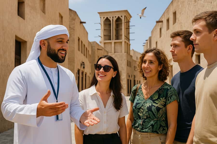 Dubai: Old Town Walking Tour with Abra Cruise & Street Food - Dubai Museum and the story behind the objects