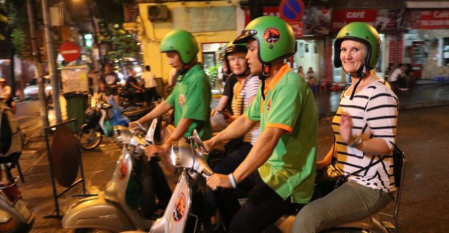 Enjoy Hanoi Like a Local - Vespa & Street Food Tour by Night - Live music, drinks, and the final stop