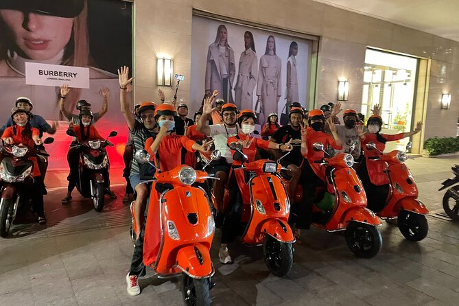 Female Riders Vespa Night Street Food + Train Street food 4 Hours - Food, seating, and practical comfort