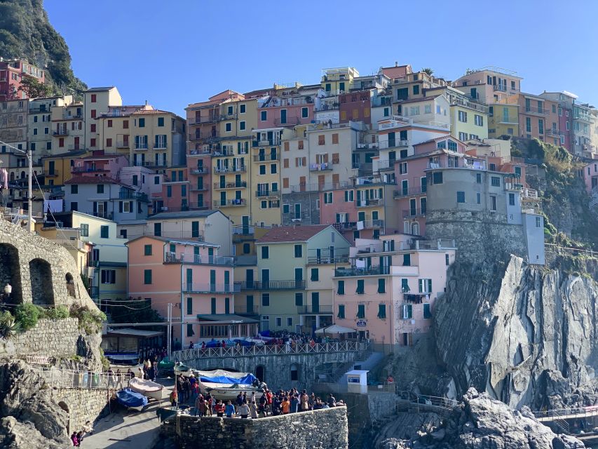 Florence: Cinque Terre Day Trip with Optional Street Food - Manarola: your first colorful seaside stop