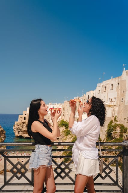 From Bari: Street Food tour in Polignano & Cooking class - Meeting in Bari and riding to the coast