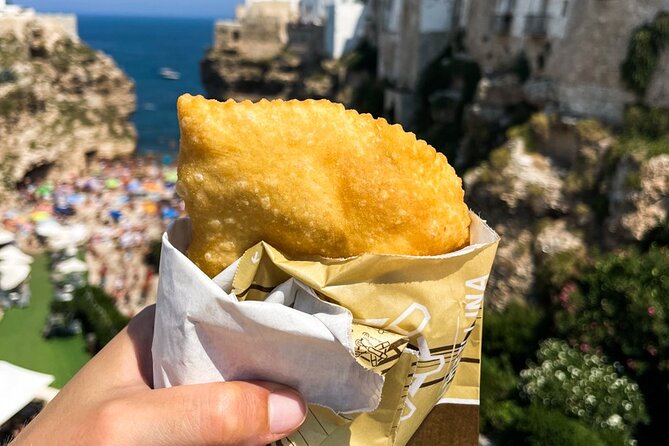 From Bari: Visit Polignano a Mare with street food tour - A sea-view tasting of wine, burrata, and capocollo