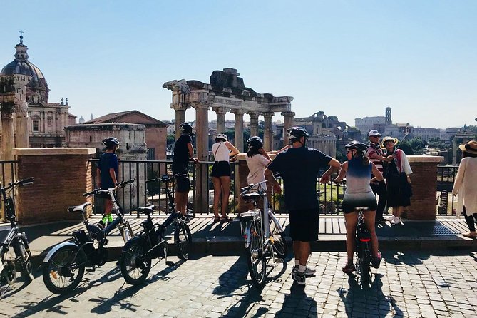 Gems of Rome: Small group E-bike tour with street food stops - The Orange Garden and Rome from above