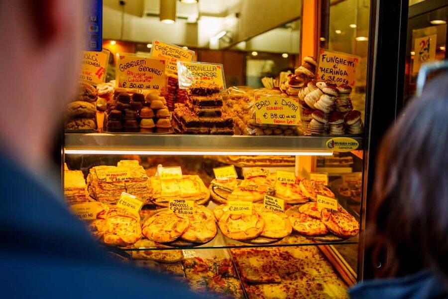 Genoa Street Food Tour with a Local - The first food stop: a quick taste of Genoa