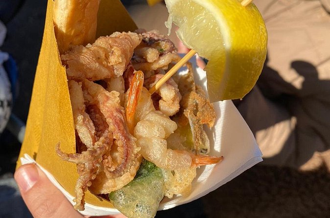 Genoa Street Food Tour with a Local Guide - Fried squid and savory pastries