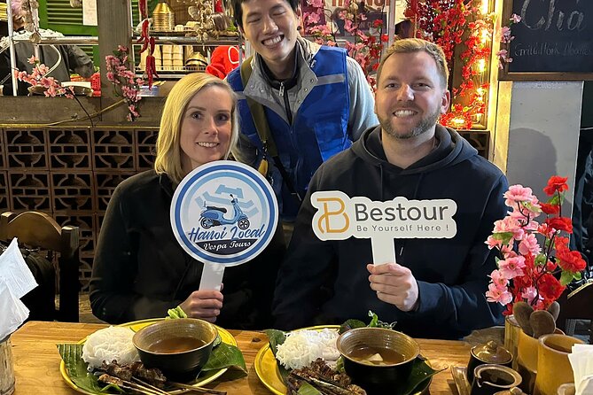 Hanoi After Dark Vespa Tour (4 hours): Street Food & Night Vibes - Truc Bach and the serious food portion