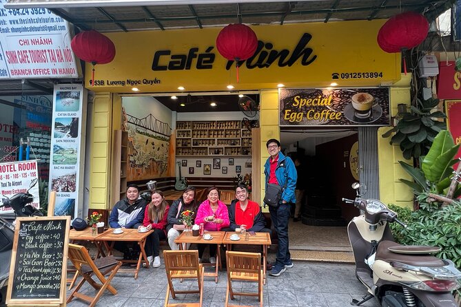 Hanoi Egg Coffee Class and Street Food Walking Tour - Cafe Minh and the coffee lesson