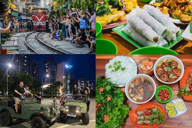 Hanoi Jeep Night Street Foodie Tour, Train Street and Egg Coffee - A Hanoi night that starts with the right kind of chaos