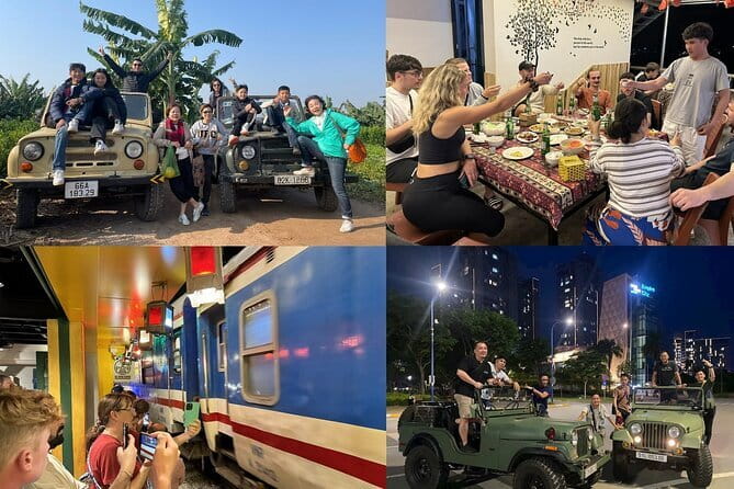 Hanoi Jeep Night Street Foodie Tour, Train Street and Egg Coffee - Bun cha near the Opera House