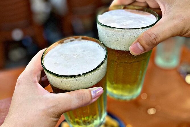 Hanoi Street Food Tour Taste 6 Local Dishes and Drinks - Bia hoi adds a casual Hanoi finish