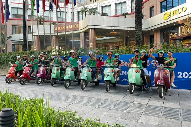 Hanoi Vespa After Dark Street Food Tour -Hidden Gem-Train Street - Walking Train Street after dark