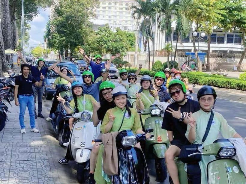 Ho Chi Minh City: Motorbike Street Food Tour - 12 Tastings - Grilled banana sticky rice cake and Vietnamese pizza