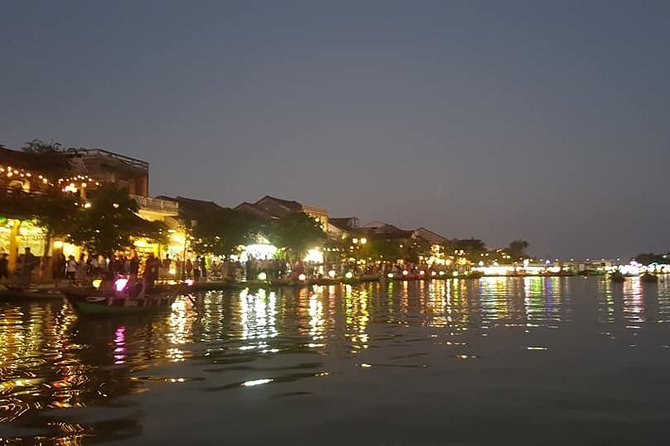 Hoi An Ancient City -Sampan Boat Ride- Night Market- Lanterns - A sampan on the Hoai River