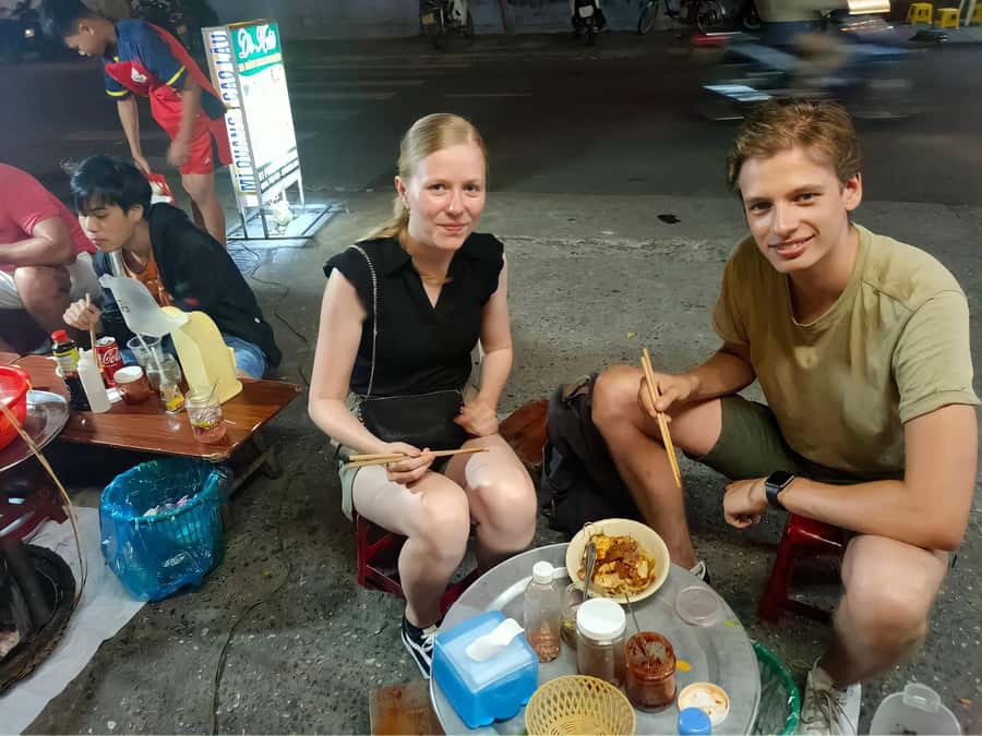 Hoi An Street Food Tour with Locals - Banh xeo brings the crunch