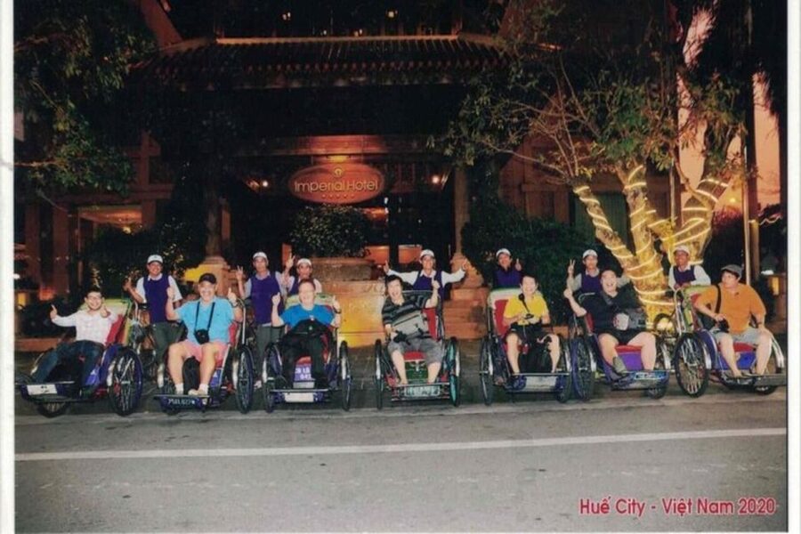 Hue: Night Street Food Tour by Cyclo with a Local Guide - Bun bo Hue brings the main course