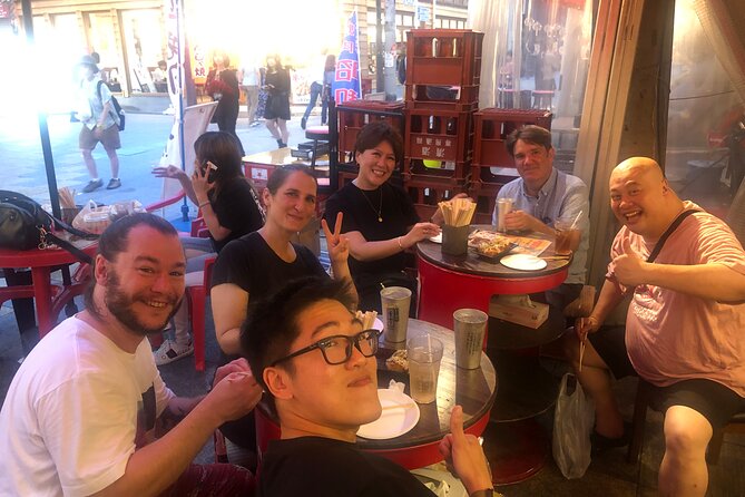 Hungry Osaka Street Food Tour:15 Tastings & 3 Drinks with a Local - Five stops, five different ways to eat