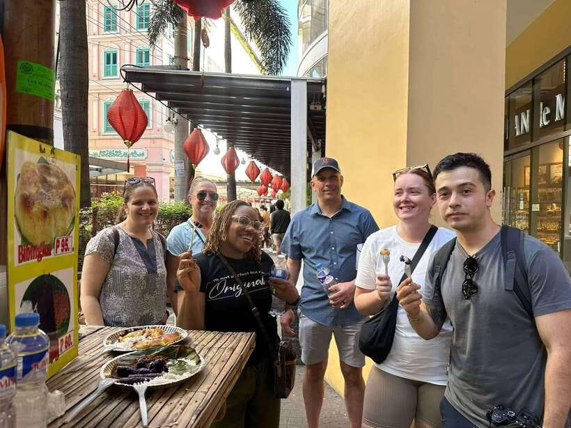 Manila Street Food and Drinks with Tuktuk Experience - Mango with shrimp paste and halo-halo