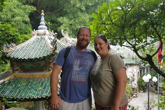 MARBLE MOUNTAIN-AM PHU Cave & HOI AN -Colourful Lantern Boat Ride - Hoi An Old Town after the heat of the hills