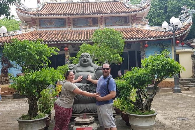 MARBLE MOUNTAIN-AM PHU Cave & HOI AN -Colourful Lantern Boat Ride - The guides are a major part of the experience