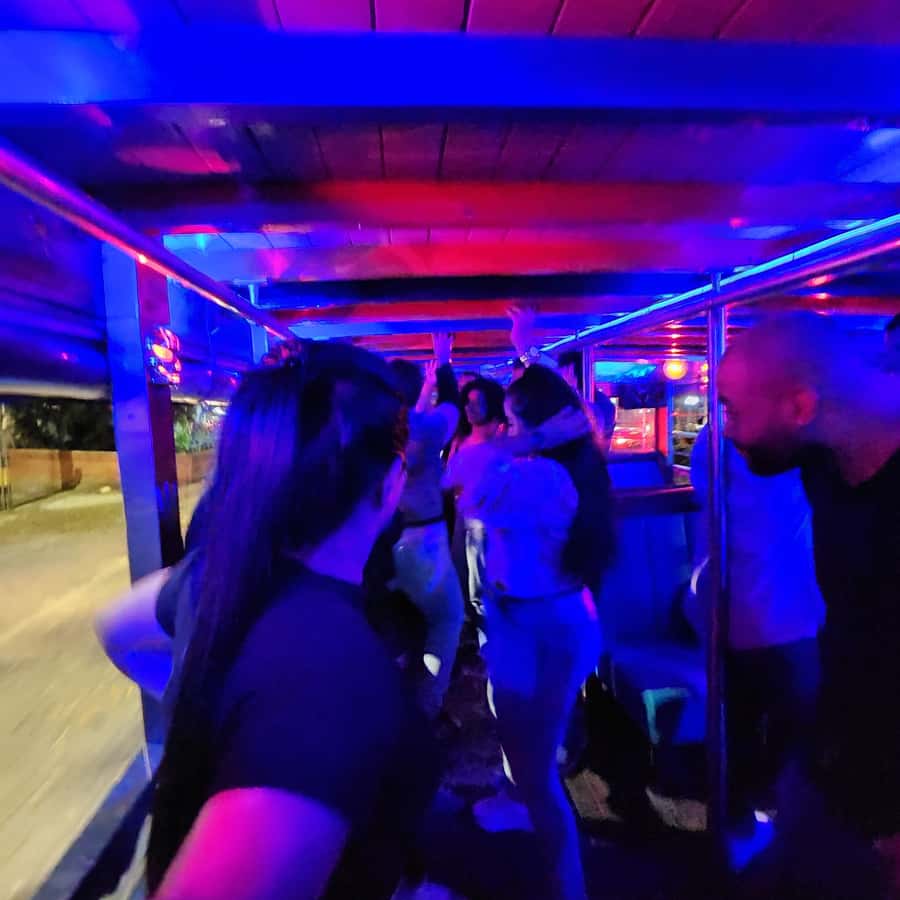 Medellin: Party Bus with DJ & Street Food Tastings - How the party works in practice