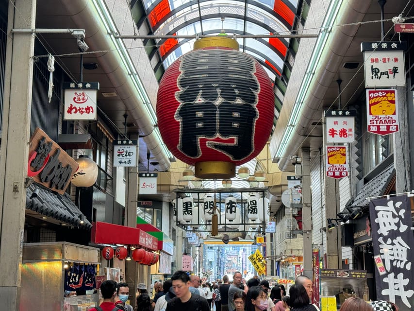 Osaka: Kuromon Market 1.5-Hour Seafood & Street Food Tour - Key points at a glance