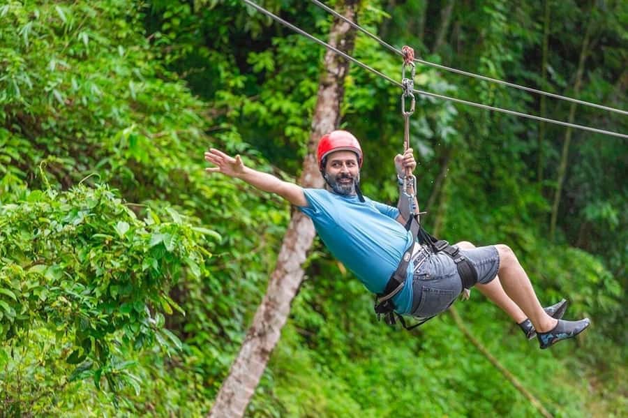 Phuket: Old Town + ATV 30Min Zipline 15Pform + Night Market - An active start with ATV and zipline