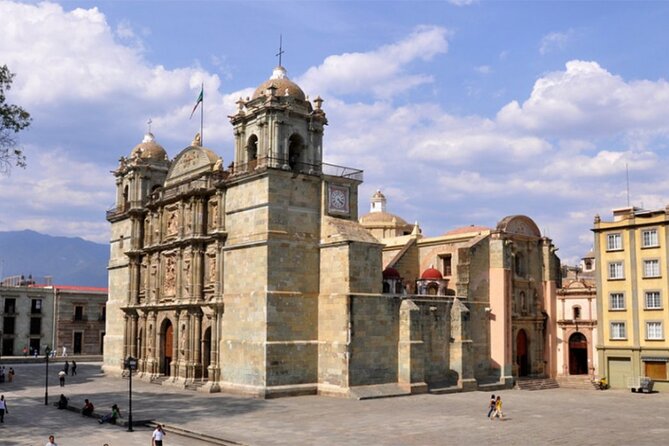 Private Historic City Tour + Street Food of Oaxaca - Best Rated - Teatro Macedonio Alcalá in a quick ten-minute stop