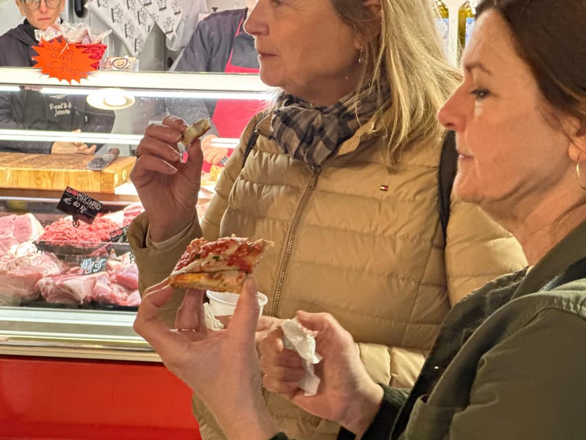 Rome: Trastevere & Tiber Island Street Food Tour at Sunset - The tasting stops: cured meat, cheese, pizza, and supplì