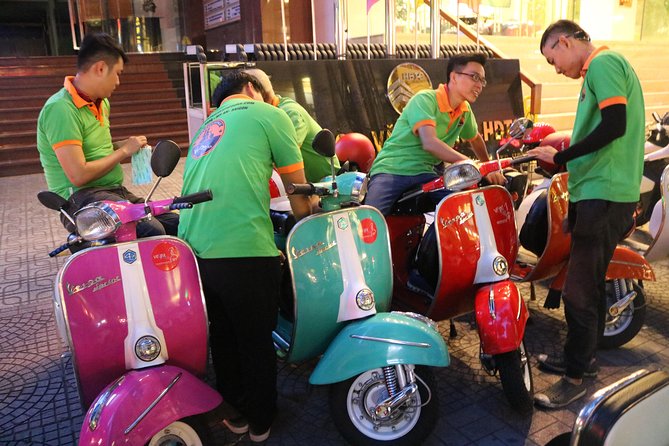 Saigon After Dark Vespa Street Food Tour + Live Music 4 hours - A sweet stop for banana cake