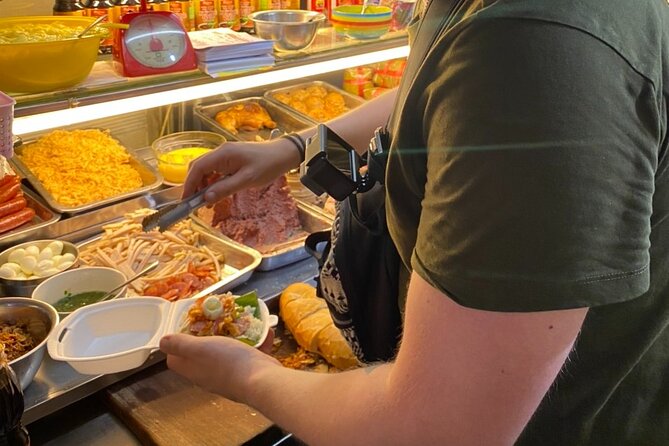 Saigon by Night: Private Street Food Walk You Can’t Miss - Sugarcane juice and Vietnamese pizza