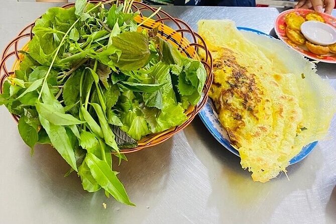 Saigon Evening Walking Street Food Tour - Bánh xèo and bánh khọt, two rice-pancake styles