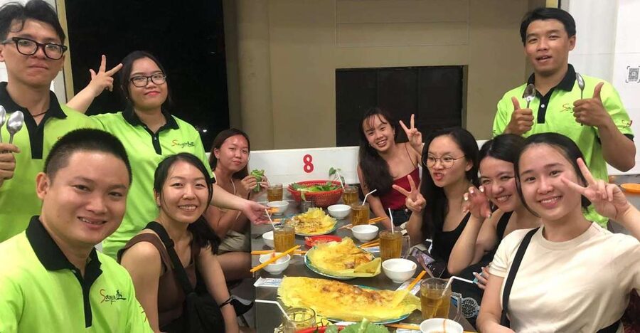 Saigon: Night Sightseeing And Street Food Tour By Vespa - Starting with grilled pork vermicelli and spring rolls