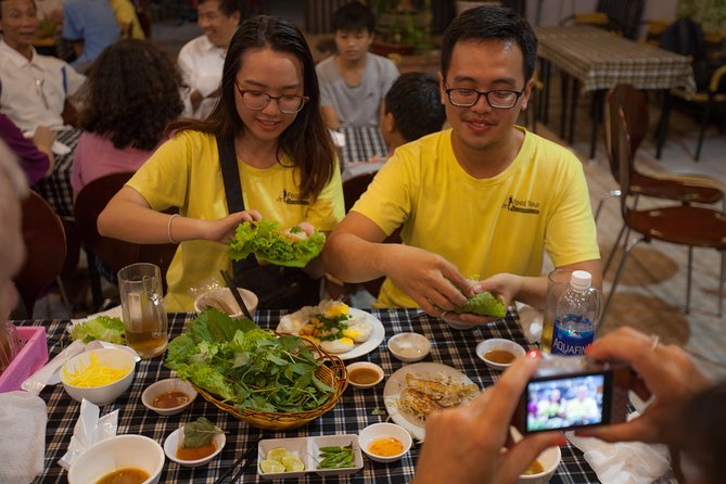 Saigon Night Street Food and City Tour on Scooter - Vietnamese barbecue on a tabletop grill