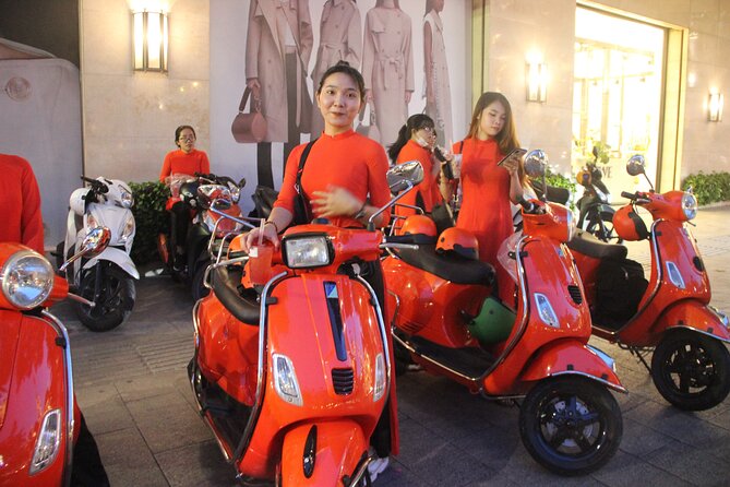 Saigon Vespa By Night Street Food With Female Riders Ao Dai - What the $85 price gets you