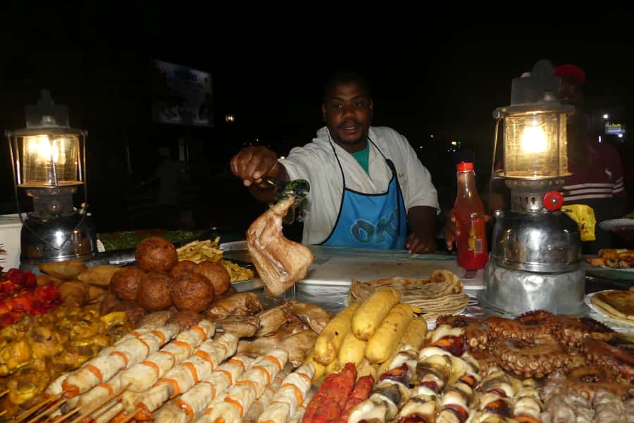 Stonetown: Food Markets and Street Food Walking Tour - A sunset drink with a view