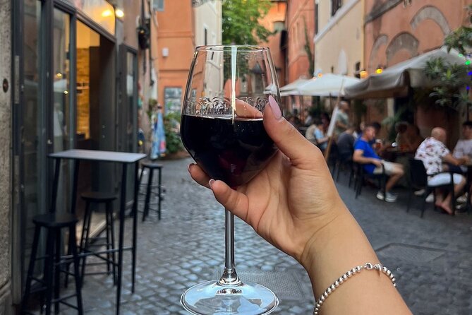 Street food and pasta in Rome - Pizza and mortadella on Viale di Trastevere