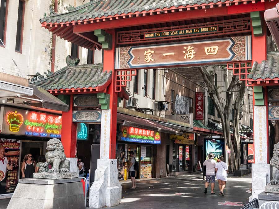 Sydney: Chinatown Street Food & Culture Guided Walking Tour - The red gates and Chinatown’s first impression