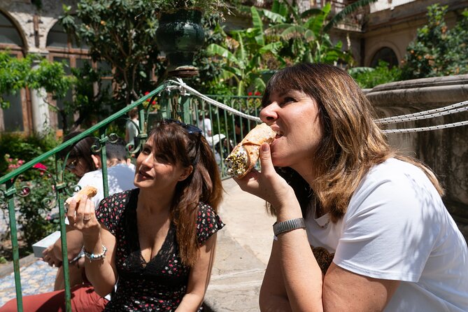 Taormina: Sicilian Street Food & Wine Tour by Do Eat Better - Piazza Duomo: wine, cheese, and Sicilian cold cuts